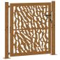 Preview: Gartentor 105x105 cm Wetterfester Stahl Spurendesign