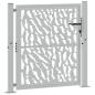 Preview: Gartentor 105x105 cm Wetterfester Stahl Spurendesign