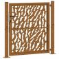 Preview: Gartentor 105x105 cm Wetterfester Stahl Spurendesign