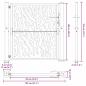 Preview: Gartentor 105x105 cm Wetterfester Stahl Spurendesign