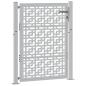Preview: Gartentor 105x130 cm Wetterfester Stahl Kreuz-Design