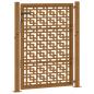 Preview: Gartentor 105x130 cm Wetterfester Stahl Kreuz-Design