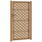 Preview: Gartentor 105x180 cm Wetterfester Stahl Kreuz-Design