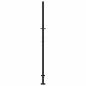 Preview: Gartentor Schwarz 105x180 cm Stahl Flammen-Design