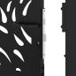 Preview: Gartentor Schwarz 105x180 cm Stahl Flammen-Design