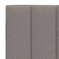 Preview: Bettgestell ohne Matratze Taupe 120x200 cm Stoff