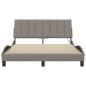 Preview: Bettgestell ohne Matratze Taupe 120x200 cm Stoff