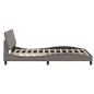 Preview: Bettgestell ohne Matratze Taupe 120x200 cm Stoff