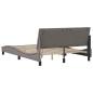 Preview: Bettgestell ohne Matratze Taupe 120x200 cm Stoff