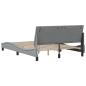 Preview: Bettgestell ohne Matratze Hellgrau 120x200 cm Stoff