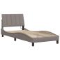 Preview: Bettgestell ohne Matratze Taupe 90x190 cm Stoff