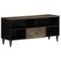 Preview: ARDEBO.de - TV-Schrank 100x33x46 cm Massivholz Mango