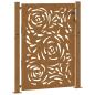 Preview: Gartentor 105x130 cm Wetterfester Stahl Flammen-Design