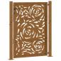 Preview: Gartentor 105x130 cm Wetterfester Stahl Flammen-Design