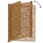 Preview: Gartentor 105x130 cm Wetterfester Stahl Flammen-Design