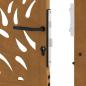 Preview: Gartentor 105x130 cm Wetterfester Stahl Flammen-Design