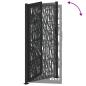 Preview: Gartentor Schwarz 105x205 cm Stahl Spurendesign