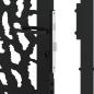 Preview: Gartentor Schwarz 105x205 cm Stahl Spurendesign