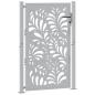 Preview: Gartentor 105x155 cm Wetterfester Stahl Wellen-Design