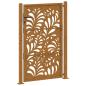 Preview: Gartentor 105x155 cm Wetterfester Stahl Wellen-Design