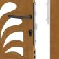 Preview: Gartentor 105x155 cm Wetterfester Stahl Wellen-Design