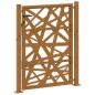 Preview: Gartentor 105x130 cm Wetterfester Stahl Lichtdesign