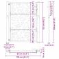 Preview: Gartentor 105x130 cm Wetterfester Stahl Lichtdesign