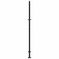 Preview: Gartentor Schwarz 105x180 cm Stahl Blatt-Design