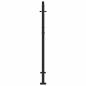 Preview: Gartentor Schwarz 105x130 cm Stahl Blatt-Design