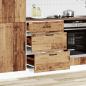 Preview: Küchen-Unterschrank Lucca Altholz-Optik Holzwerkstoff