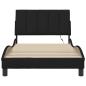 Preview: Bettgestell ohne Matratze Schwarz 100x200 cm Stoff