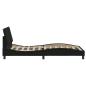 Preview: Bettgestell ohne Matratze Schwarz 100x200 cm Stoff