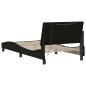 Preview: Bettgestell ohne Matratze Schwarz 100x200 cm Stoff