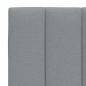 Preview: Bettgestell ohne Matratze Hellgrau 140x190 cm Stoff