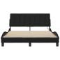Preview: Bettgestell ohne Matratze Schwarz 140x190 cm Stoff