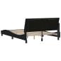 Preview: Bettgestell ohne Matratze Schwarz 140x190 cm Stoff