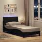Preview: ARDEBO.de - Bettgestell ohne Matratze Schwarz 90x190 cm Stoff