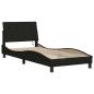 Preview: Bettgestell ohne Matratze Schwarz 90x190 cm Stoff