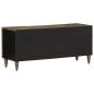 Preview: TV-Schrank Hellgrau 105x33,5x46 cm Massivholz Mango