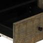 Preview: TV-Schrank Hellgrau 105x33,5x46 cm Massivholz Mango