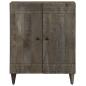Preview: Sideboard Hellgrau 60x33,5x75 cm Massivholz Mango