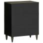 Preview: Sideboard Hellgrau 60x33,5x75 cm Massivholz Mango