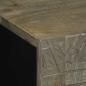 Preview: Sideboard Hellgrau 60x33,5x75 cm Massivholz Mango