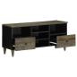 Preview: TV-Schrank 100x33x46 cm Massivholz Mango