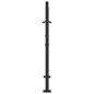 Preview: Gartentor Schwarz 105x105 cm Stahl Wellen-Design