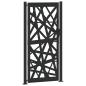 Preview: Gartentor Schwarz 105x205 cm Stahl Lichtdesign