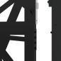 Preview: Gartentor Schwarz 105x205 cm Stahl Lichtdesign
