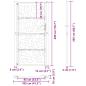 Preview: Gartentor Schwarz 105x205 cm Stahl Lichtdesign