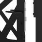 Preview: Gartentor Schwarz 105x155 cm Stahl Lichtdesign