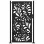 Preview: Gartentor Schwarz 105x180 cm Stahl Wellen-Design
